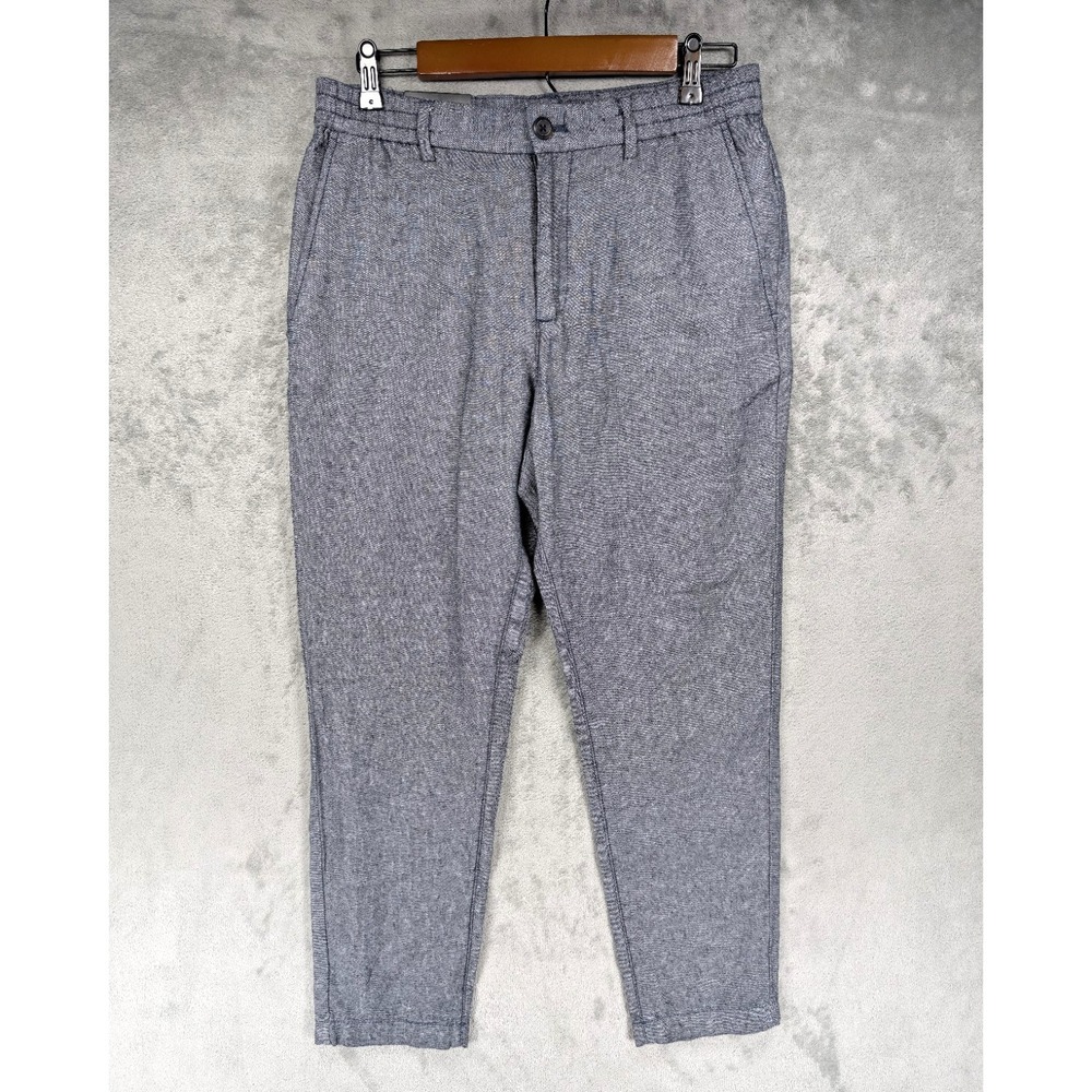 Banana Republic Athletic Fit Chino Pants Gray Linen Blend Men's Size 30x30 NWT